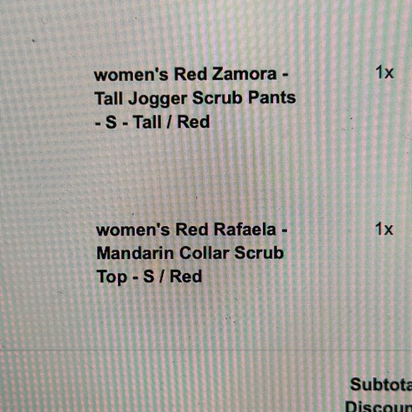 Women’s red scrubs🔴❤️ - Picture 3 of 3